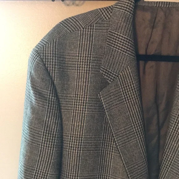 Ralph Lauren Brown herringbone tweed Blazer 46T sports coat Polo Vintage - Picture 9 of 16